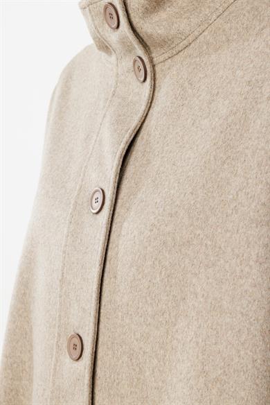 Önden Düğmeli Oversize Kaban