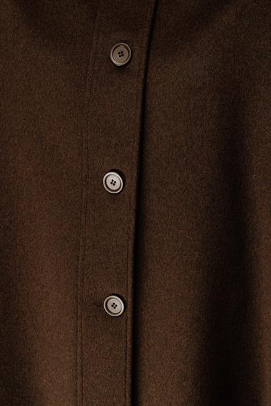 Önden Düğmeli Oversize Kaban