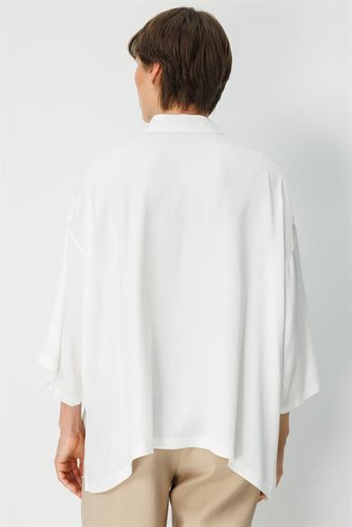 Oversize Düşük Kol Bluz
