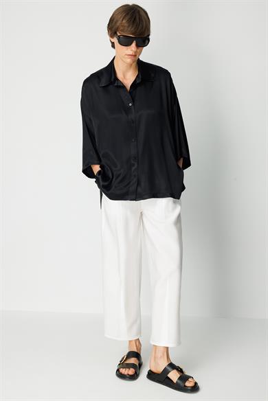 Oversize Düşük Kol Bluz