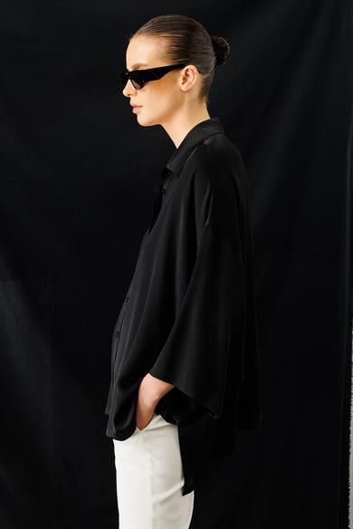 Oversize Düşük Kol Bluz