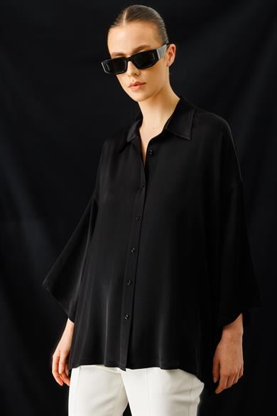 Oversize Düşük Kol Bluz