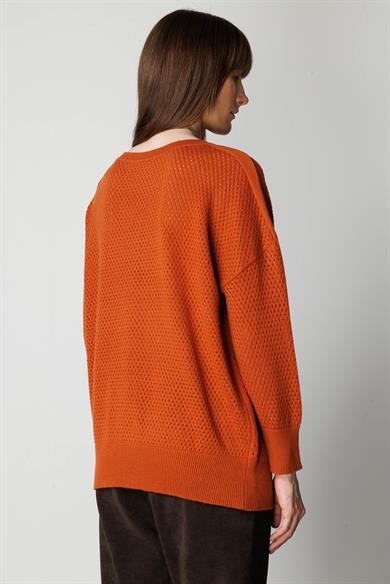 Petek Örgü Oversize Triko
