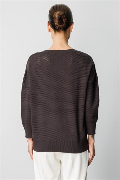 Petek Örgü Oversize Triko