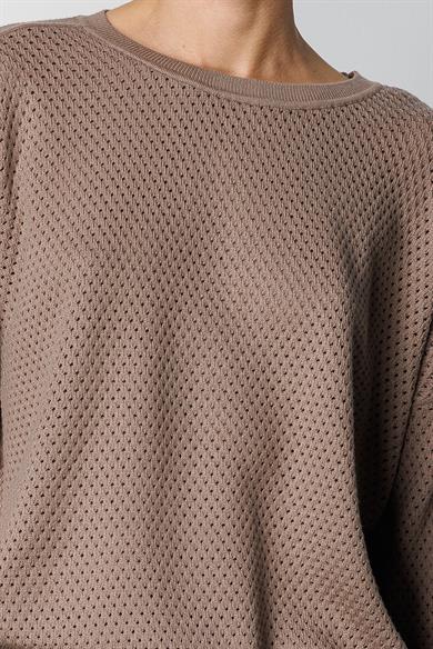 Petek Örgü Oversize Triko