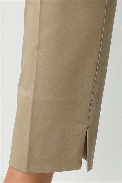 Slim Fit Yırtmaçlı Koton Pantolon