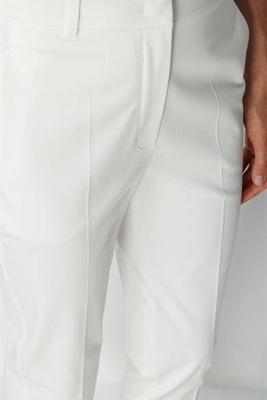 Slim Fit Yırtmaçlı Koton Pantolon