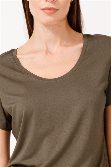 U Yaka Yarım Kol Tshirt