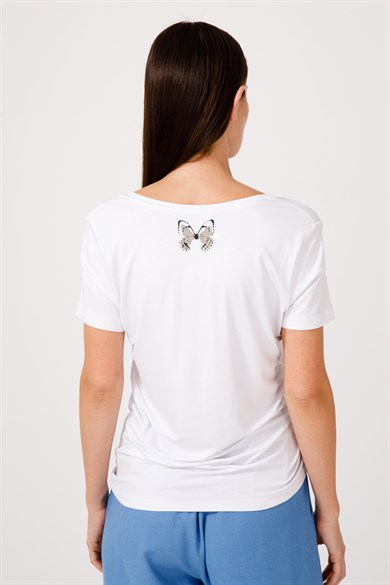 U Yaka Yarım Kol Tshirt