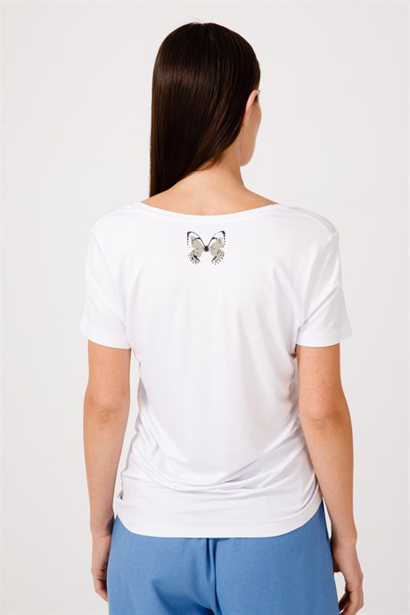 U Yaka Yarım Kol Tshirt