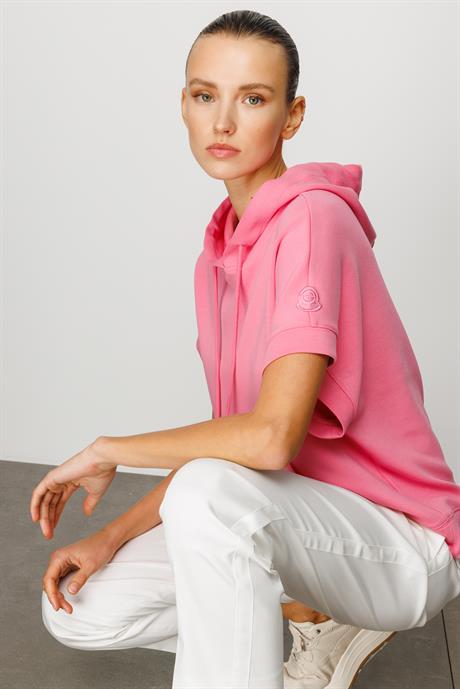 Yarım Kol Kapüşonlu Sweat
