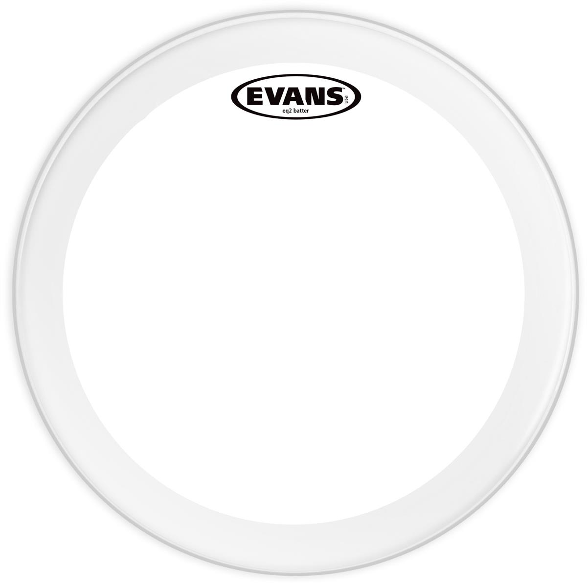 EVANS BD20GB2 DERİ 20 EQ2 KİCK CLEAR RİNGLİ-DELİKLİ ÇİFT KAT (16