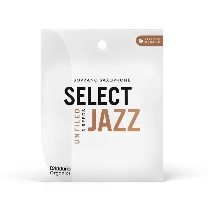 D'addario Woodwinds Organic Select Jazz Unfiled Soprano Saksafon Kamışı - 3 Soft (3'lü Kutu)