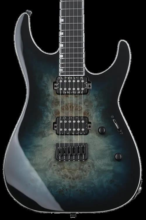 ESP E-II M-II HT Mercury Blue Burst Elektro Gitar