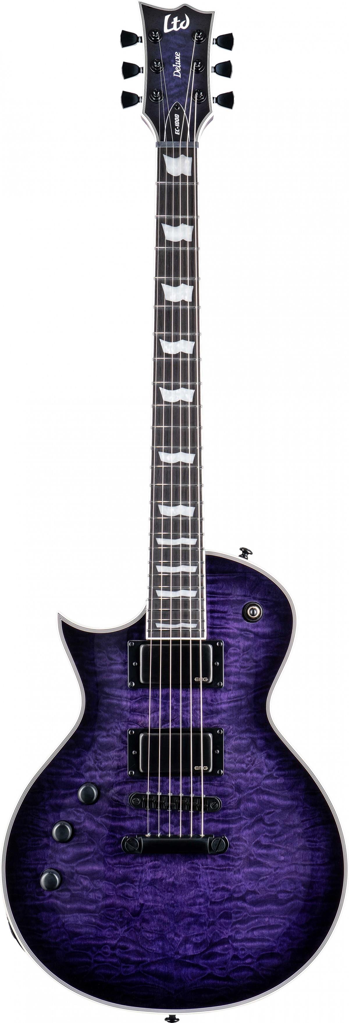 ESP LTD EC-1000 See Thru Purple Sunburst Solak Elektro Gitar