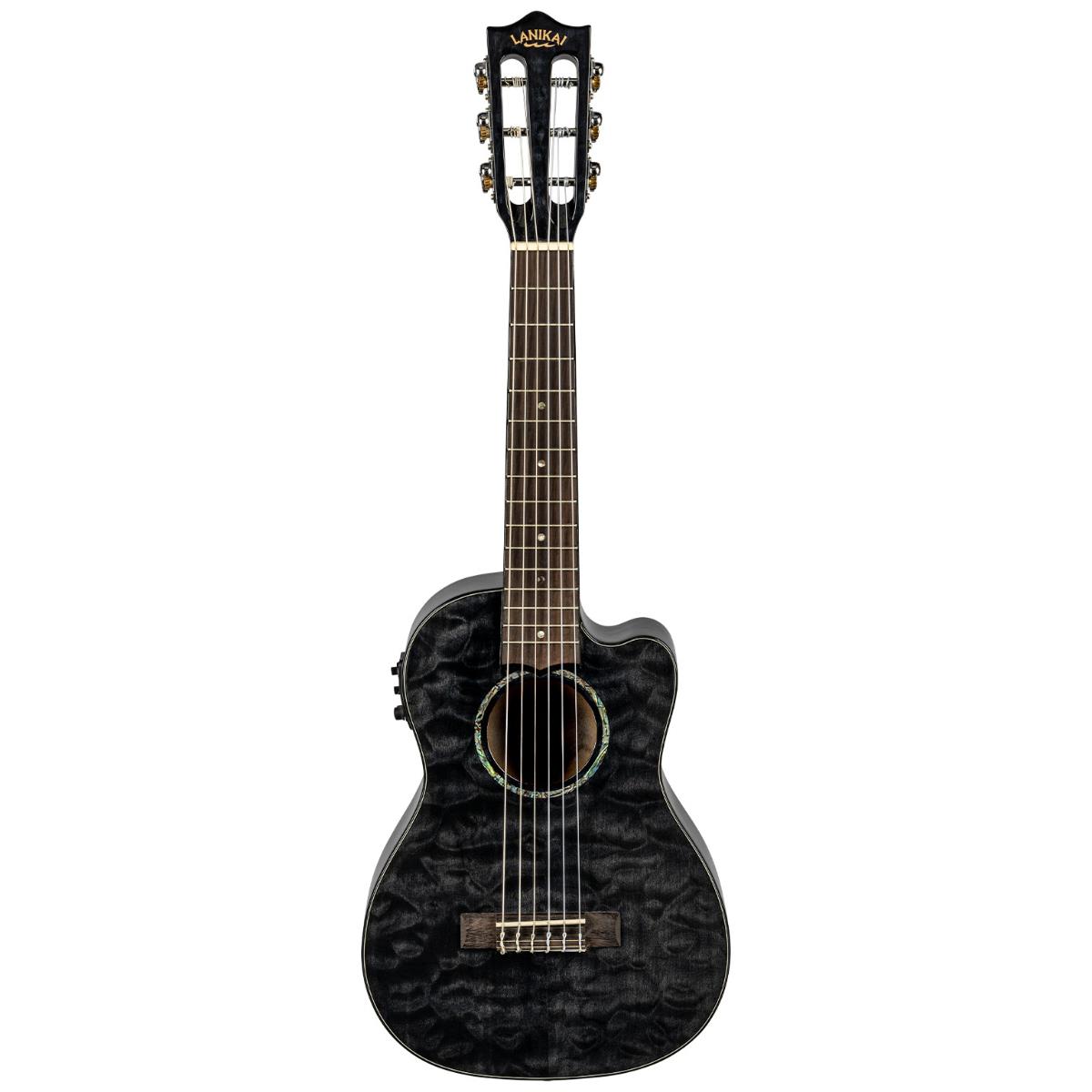 Lanikai QM-BKCEG Quilted Maple Guitalele