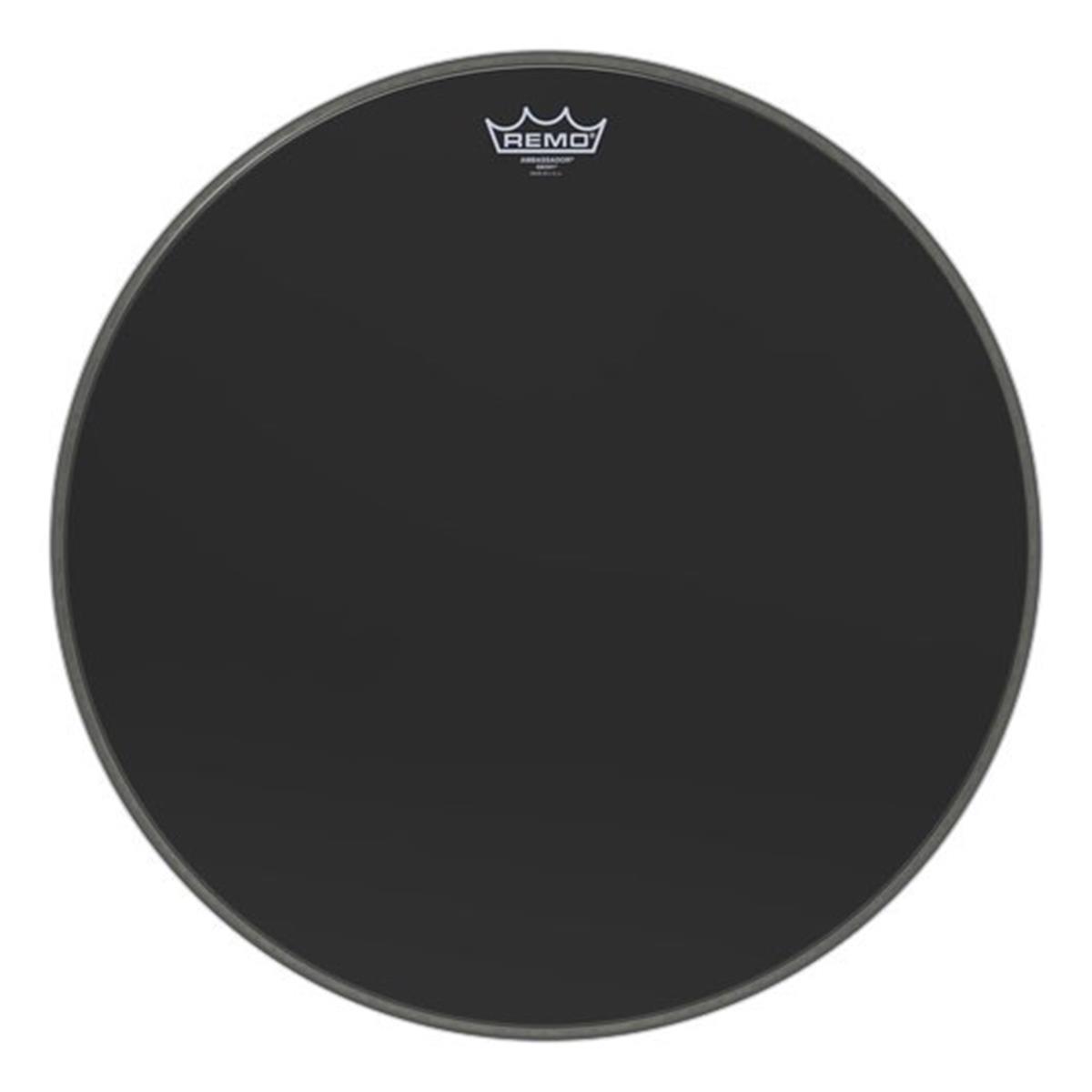 REMO ES-1020-00 20 inç AMBASSADOR® EBONY Bas Davul Derisi