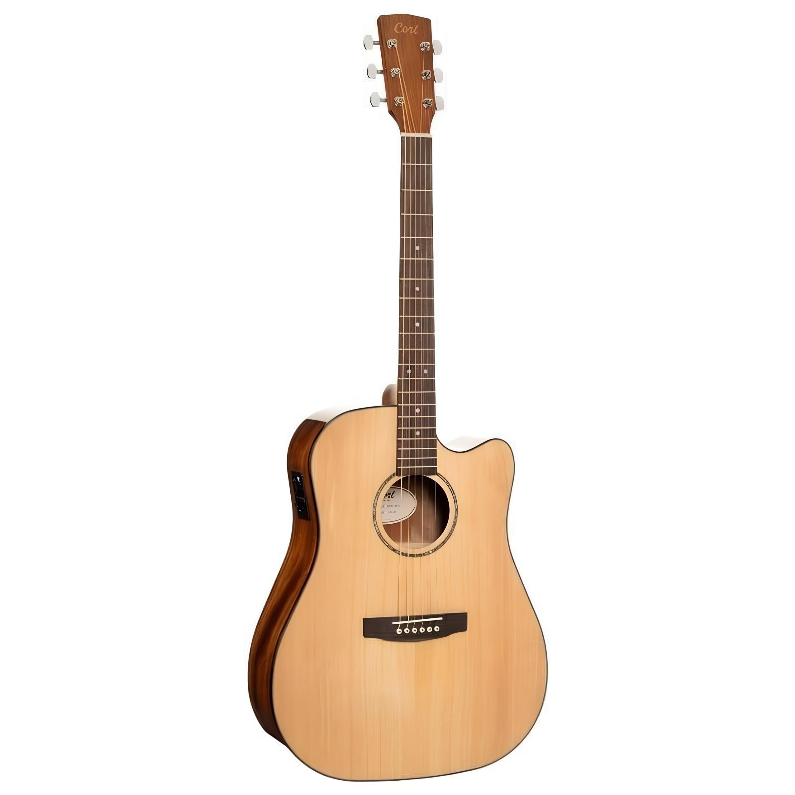 CORT EARTH60CENAT ELEKTRO AKUSTİK GİTAR (NATUREL CUTAWAY)