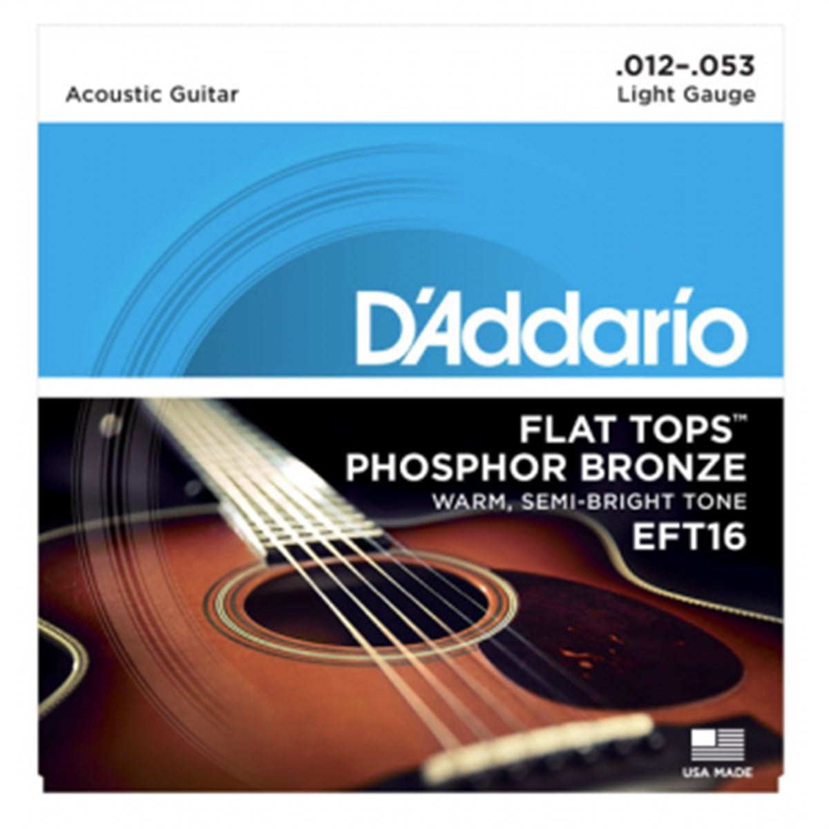 DADDARIO EFT16 Akustik Gitar Teli 12-53