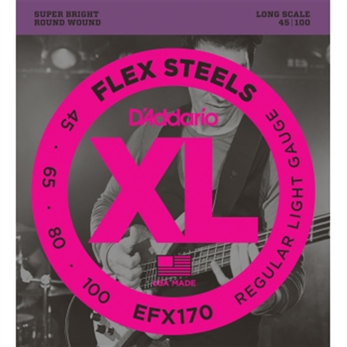 DADDARIO EFX170 BAS GİTAR TEL SETİ 45-100
