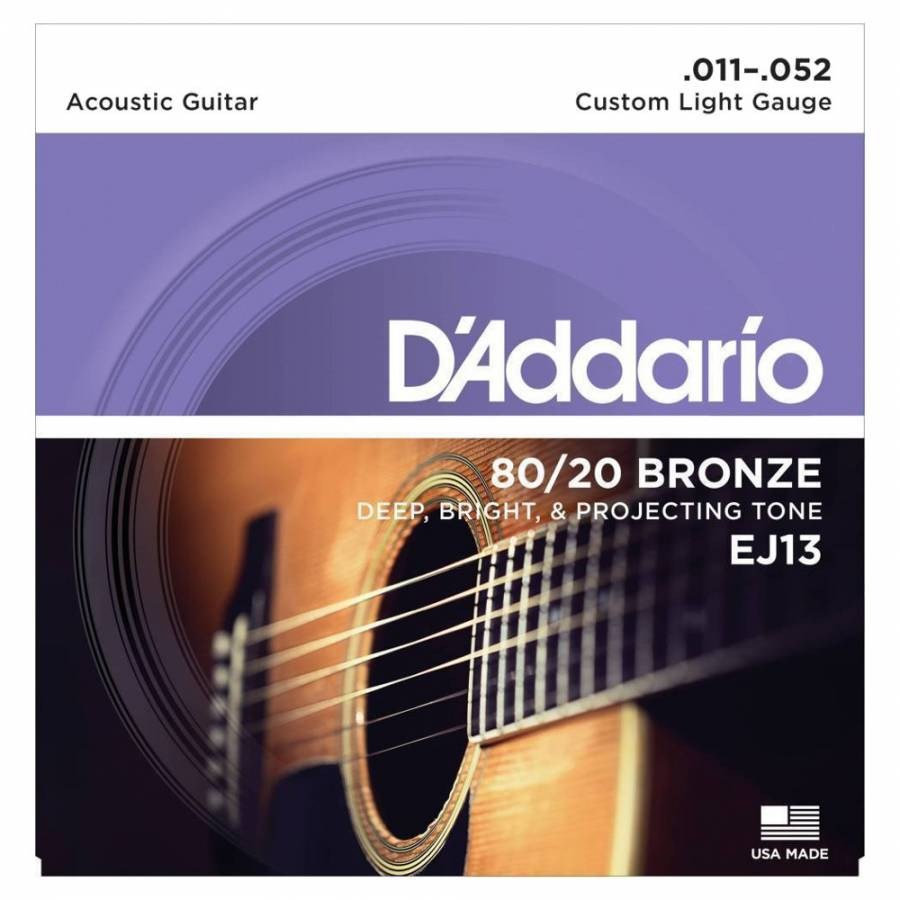 DADDARIO EJ13 AKUSTİK GİTAR TEL SETİ (80/20)