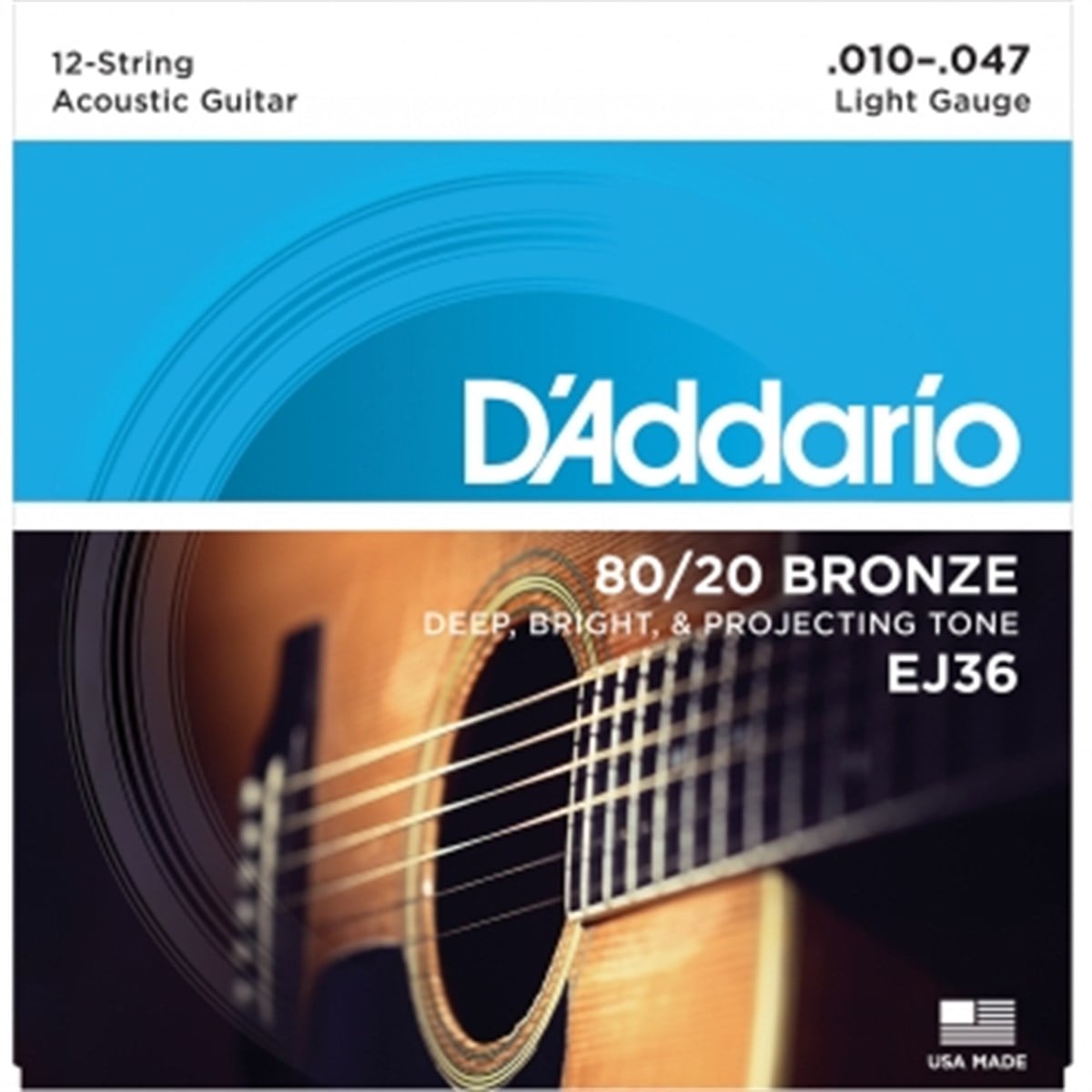 DADDARIO EJ36 Akustik Gitar Teli 010-047