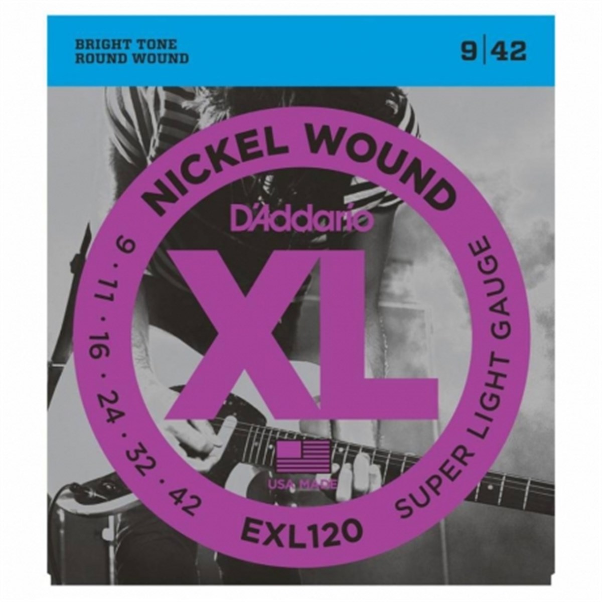 DADDARIO EXL120 Super Light Elektro Gitar Teli (9-42)