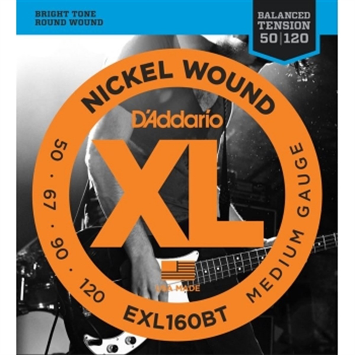DADDARIO EXL160BT BAS GİTAR TEL SETİ 50-120