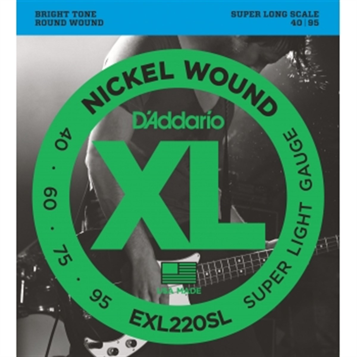 DADDARIO EXL220SL BAS GİTAR TEL SETİ 40-95