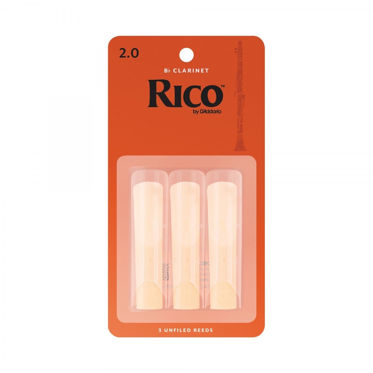 D'Addario Woodwinds Rico RCA0320 Sib Klarnet Kamışı (3 lü) No:2
