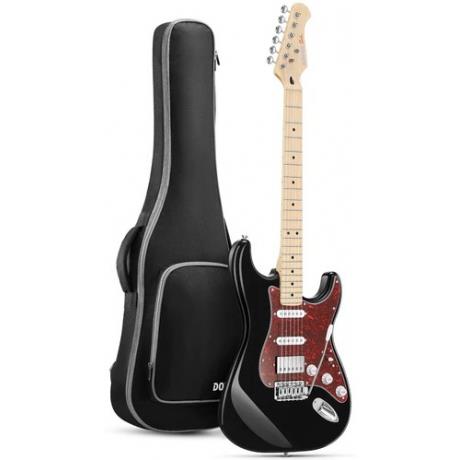 Donner DST-152 Full-Size ST Elektro Gitar (Siyah)