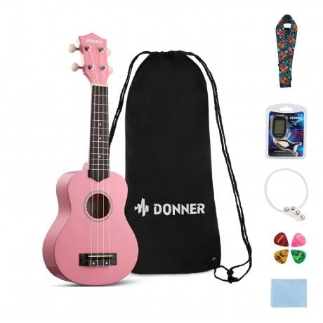Donner DUS-10k Soprano Ukulele Başlangıç Seti