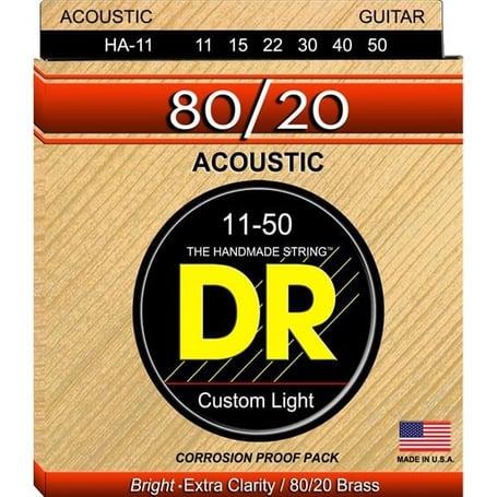 DR Hi Beam 8020 Akustik Gitar 0,11 Takım Tel (El yapımı)