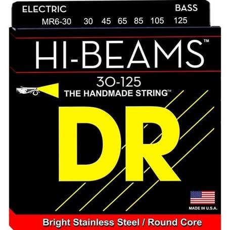 DR Hi Beams MR6-30 Bas Gitar 30-125 Uzun Ömürlü Takım 6 Tel (El yapımı)