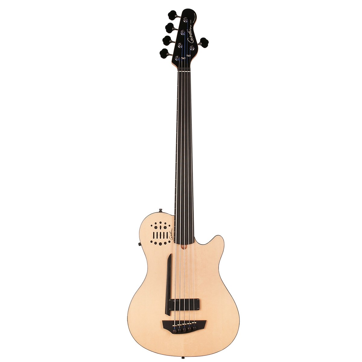 Godin A5 Bass ULTRA Natural SG Fretless EN SA Pedesiz Bas Gitar
