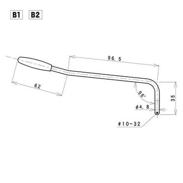 Gotoh B1C Vidalı Tremolo Kolu Krom 4,8mm