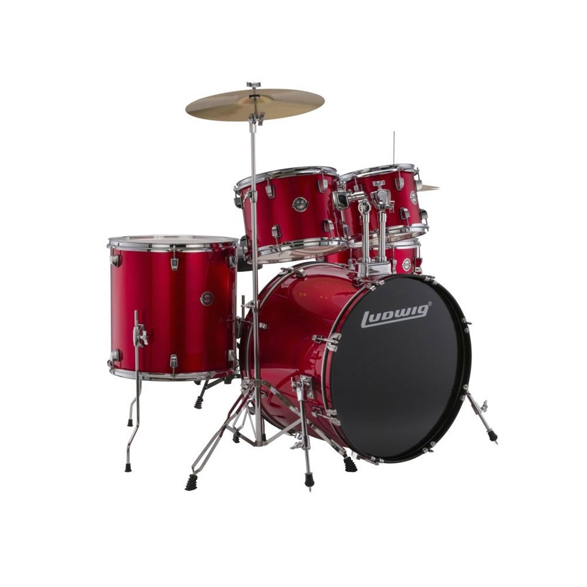 Ludwig Accent Fuse (Kırmızı) Akustik Davul Seti