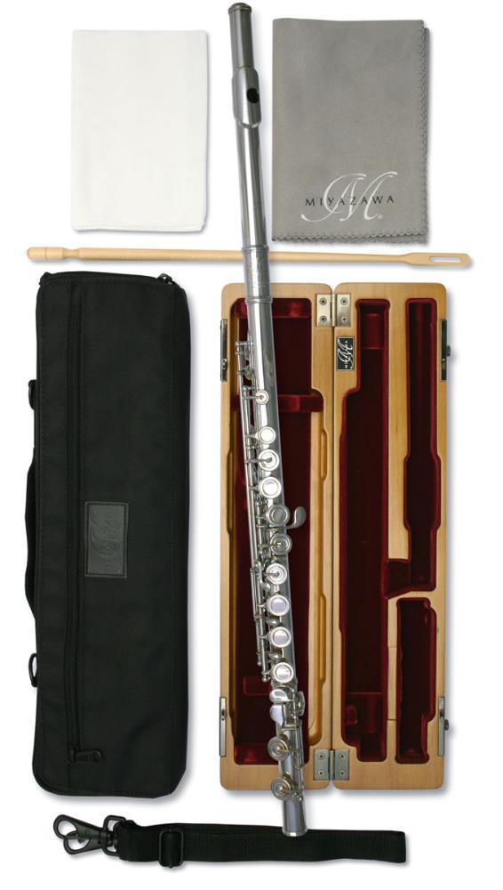 Miyazawa PB-602E kap. perde, e-mek.,ağızlık & gövde gümüş