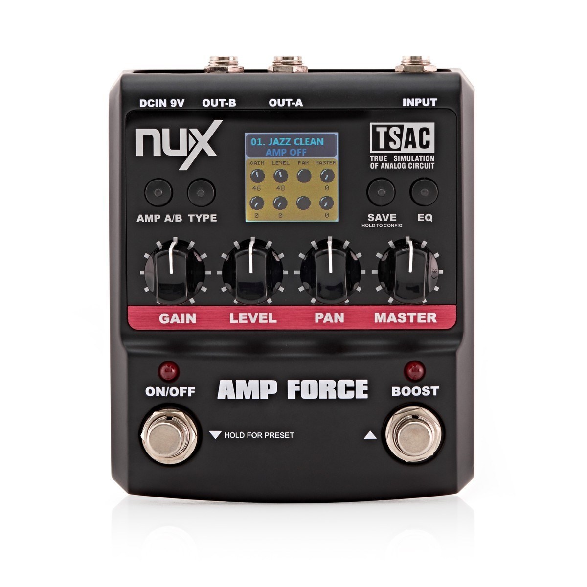 NUX AmpForce Drive ve Distortion Pedalı