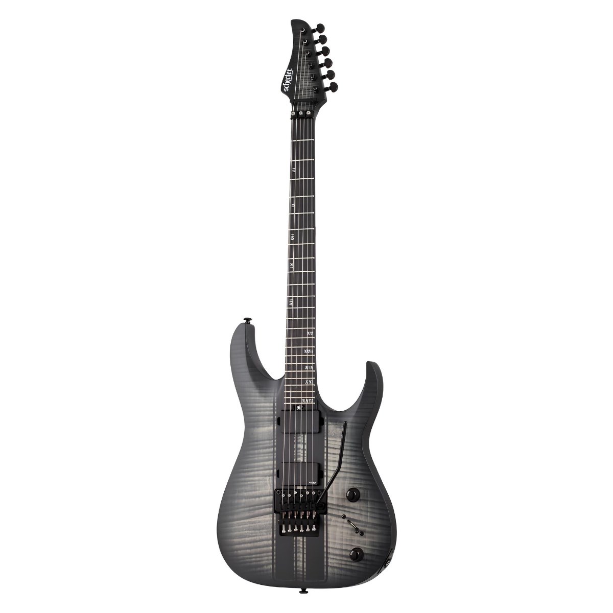 Schecter Banshee GT FR Satin Elektro Gitar (Charcoal Burst)