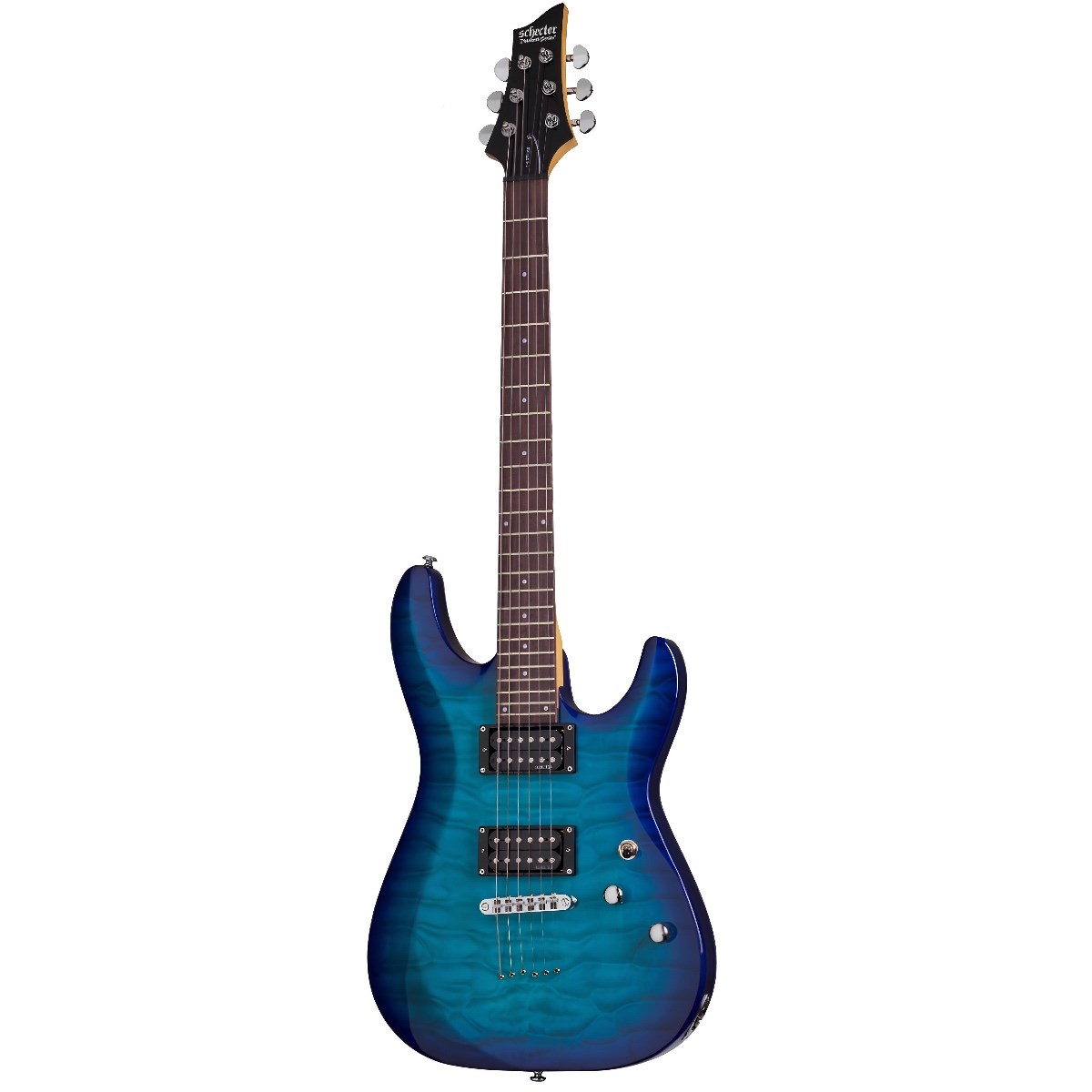 Schecter C-6 Plus Elektro Gitar (Ocean Blue Burst)