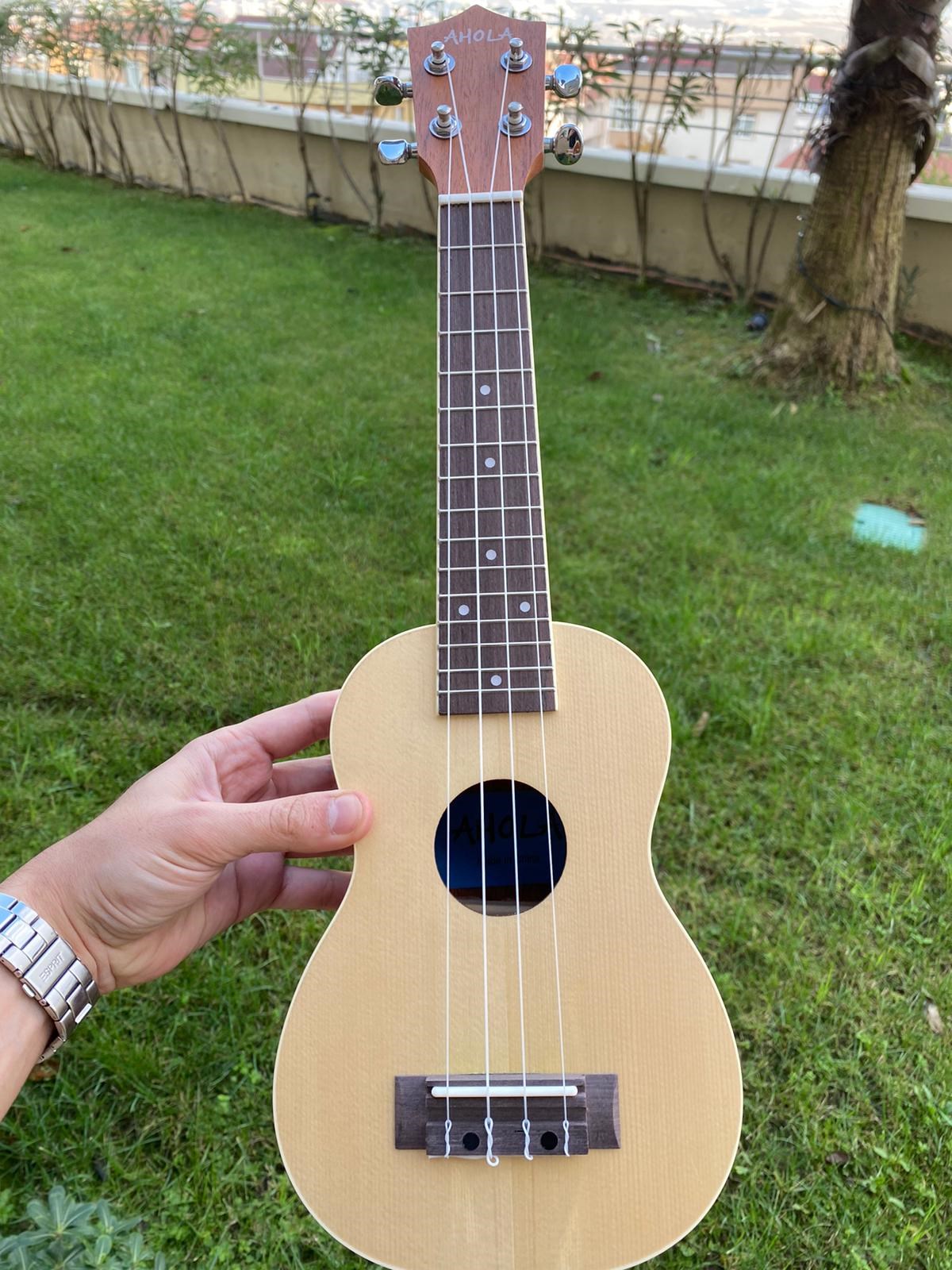 UKULELE AHOLA SOPRANA BOY MAUN- LADİN KAPAK PENA