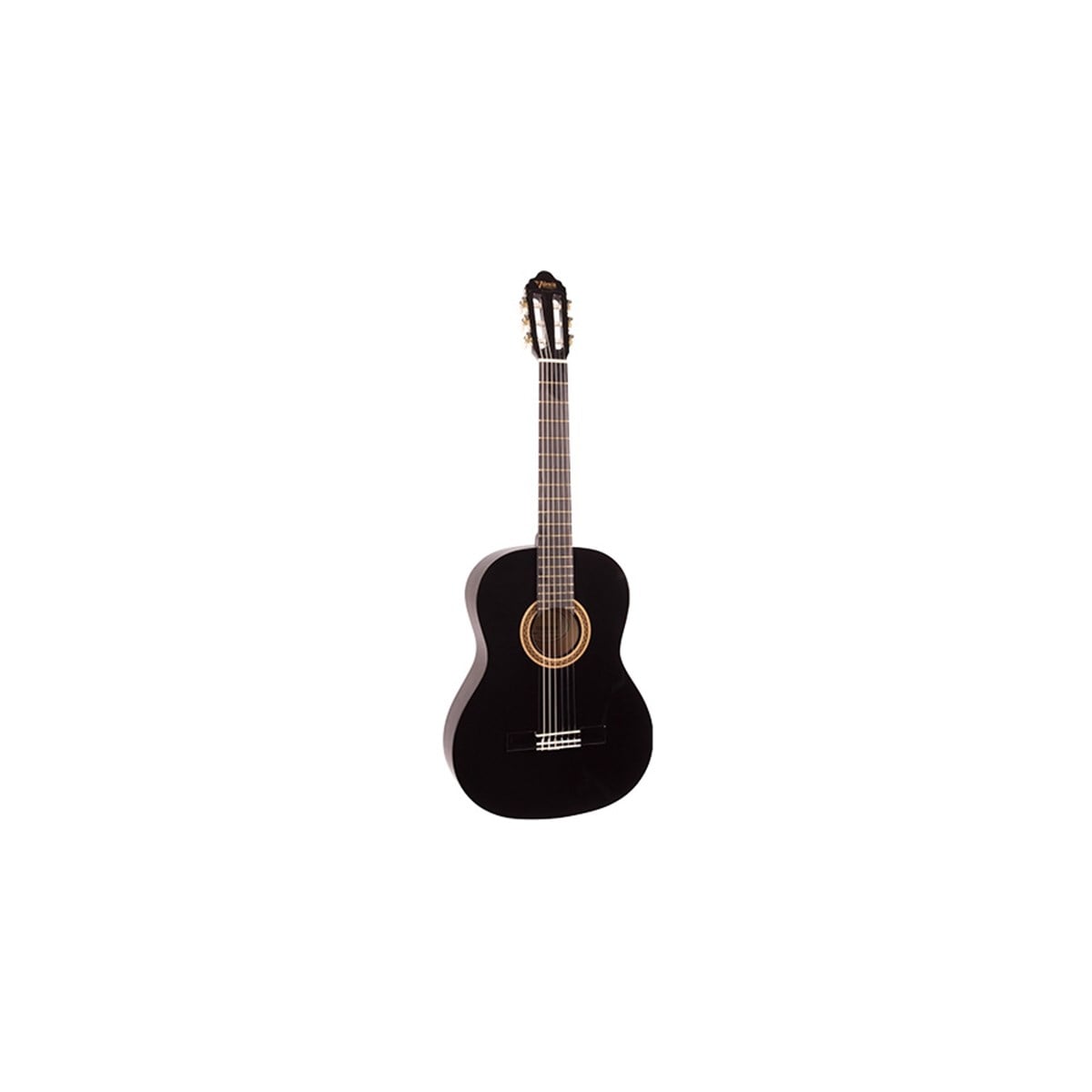 Valencia VC102TBK (8-10 yaş grubu) Siyah 1/2 Klasik Gitar (Kılıf+Pena)