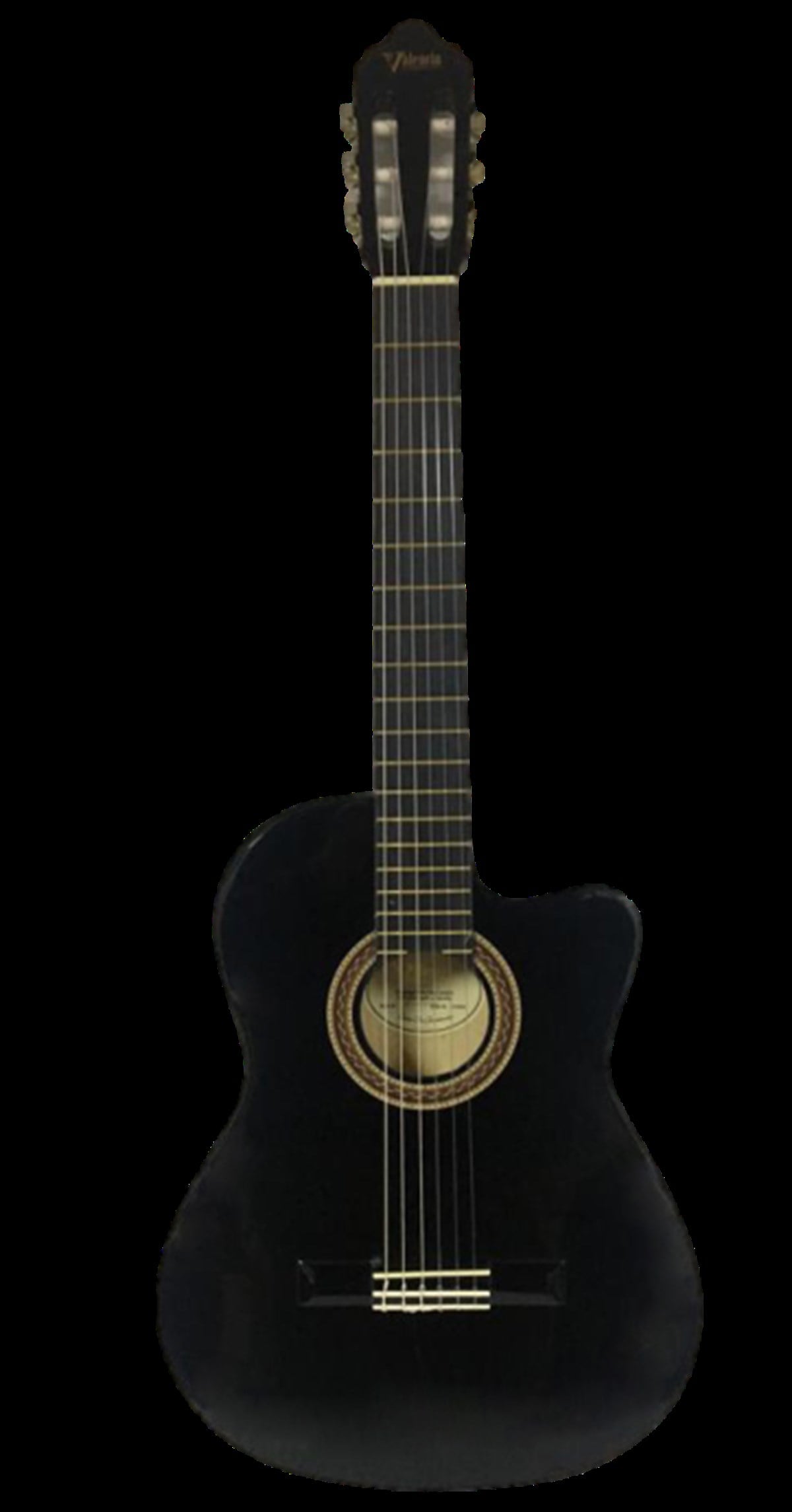 Valencia VC104TCVTBK 4/4 Elektro Klasik Gitar Siyah Sap Çelikli