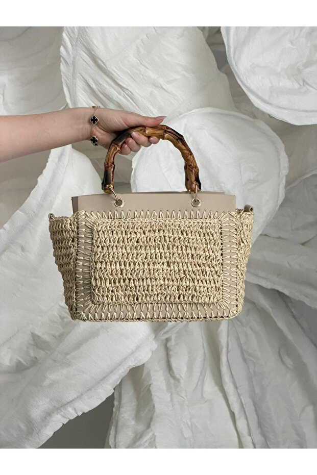 Arte Swim 1115 BAMBU SAPLI HASIR ÇANTA