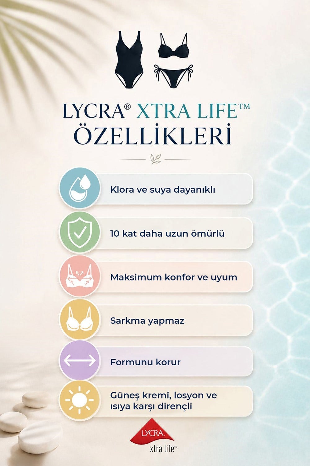 Kom LINJE ÇİZGİ DESEN ÜÇGEN BİKİNİ