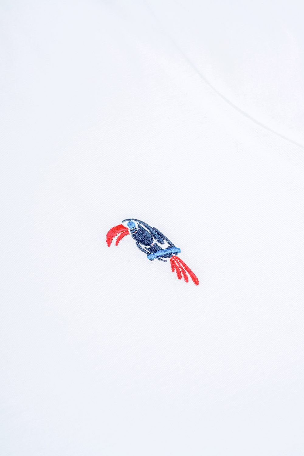 Kom PARROT İŞLEMELİ MODAL KISA KOLLU TSHIRT