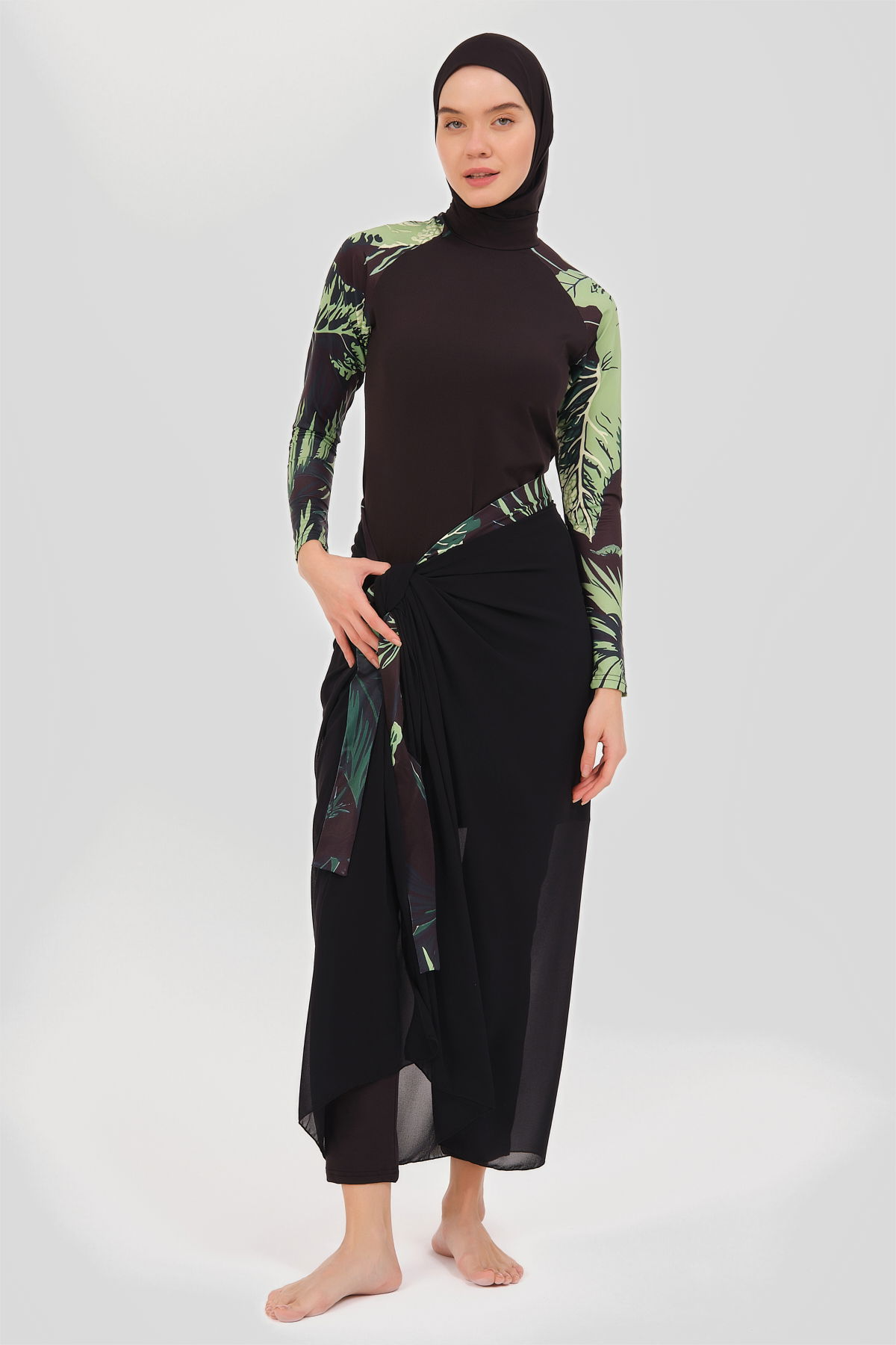 Alfasa 24624 REGLAN KOL DİK YAKA TESETTÜR MAYO