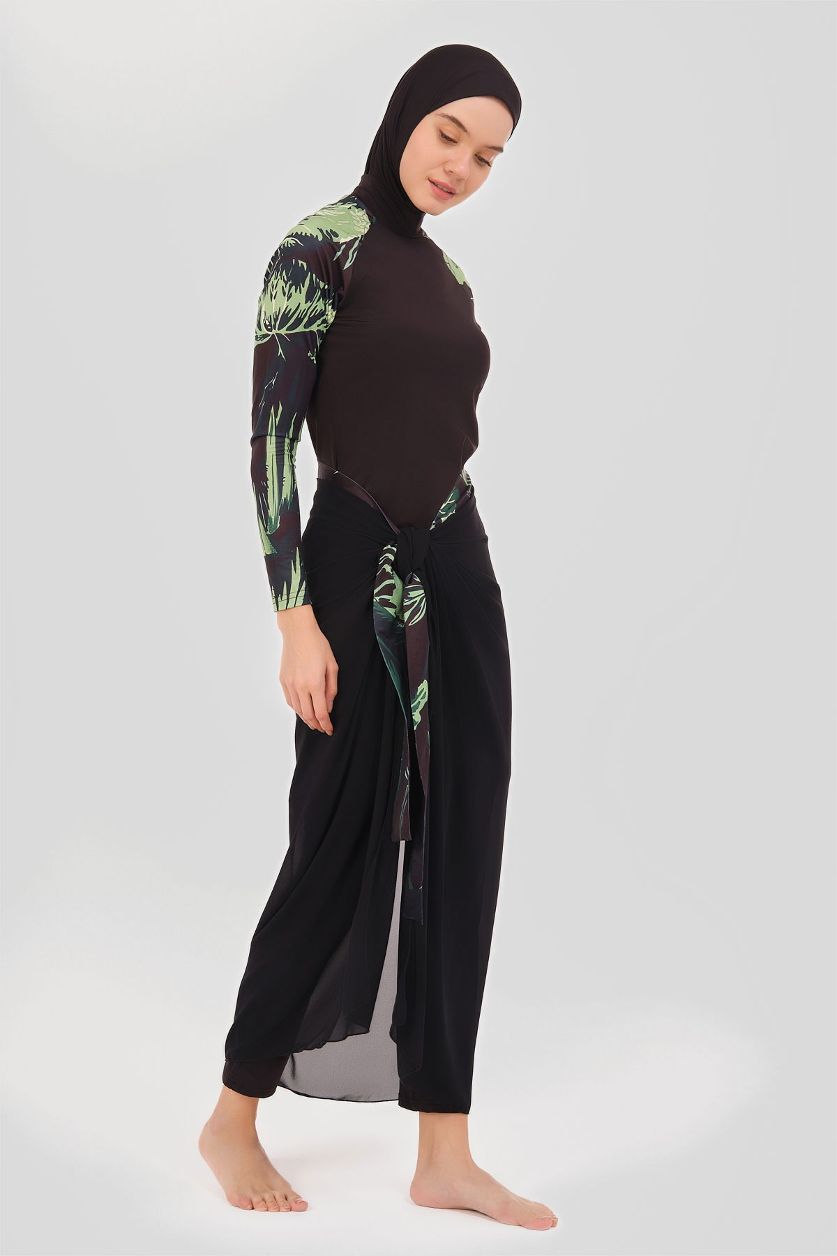 Alfasa 24624 REGLAN KOL DİK YAKA TESETTÜR MAYO