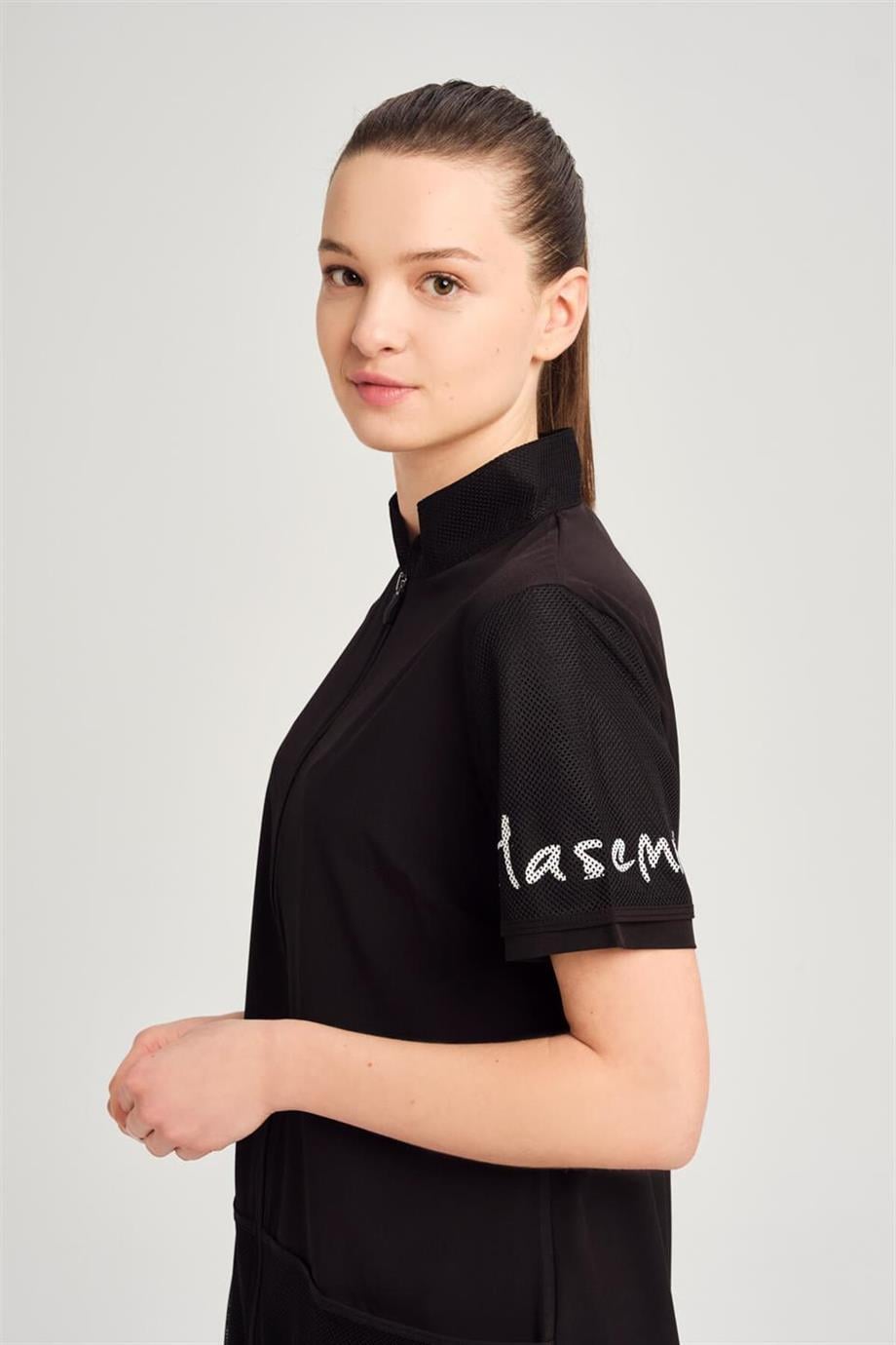 Haşema H-2843 VİZARA KISA KOL FERMUARLI HAVUZ MAYO
